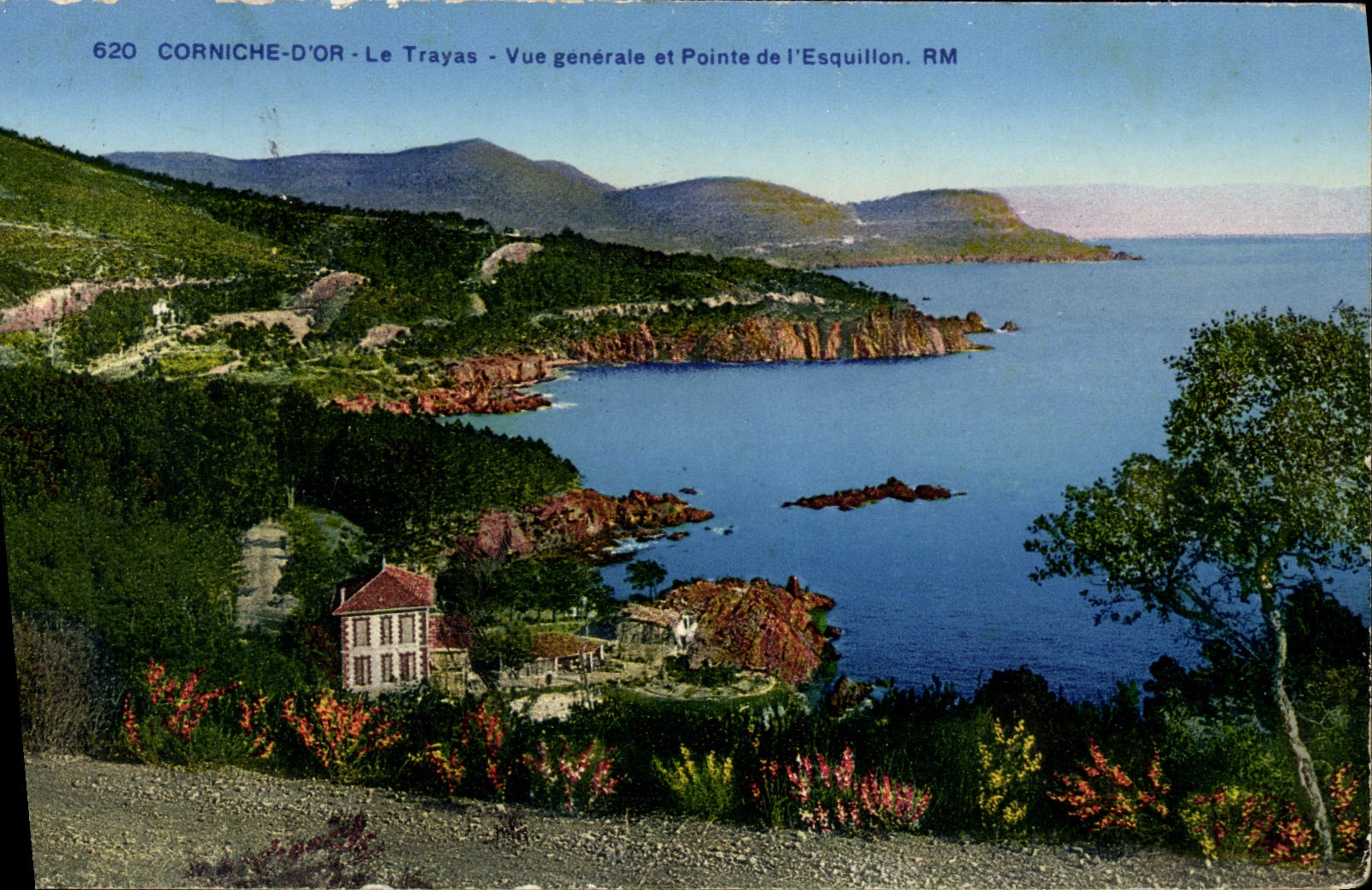 CPA Corniche d'or Le Trayas Vue generale et Pointe de l'Esquillon 
