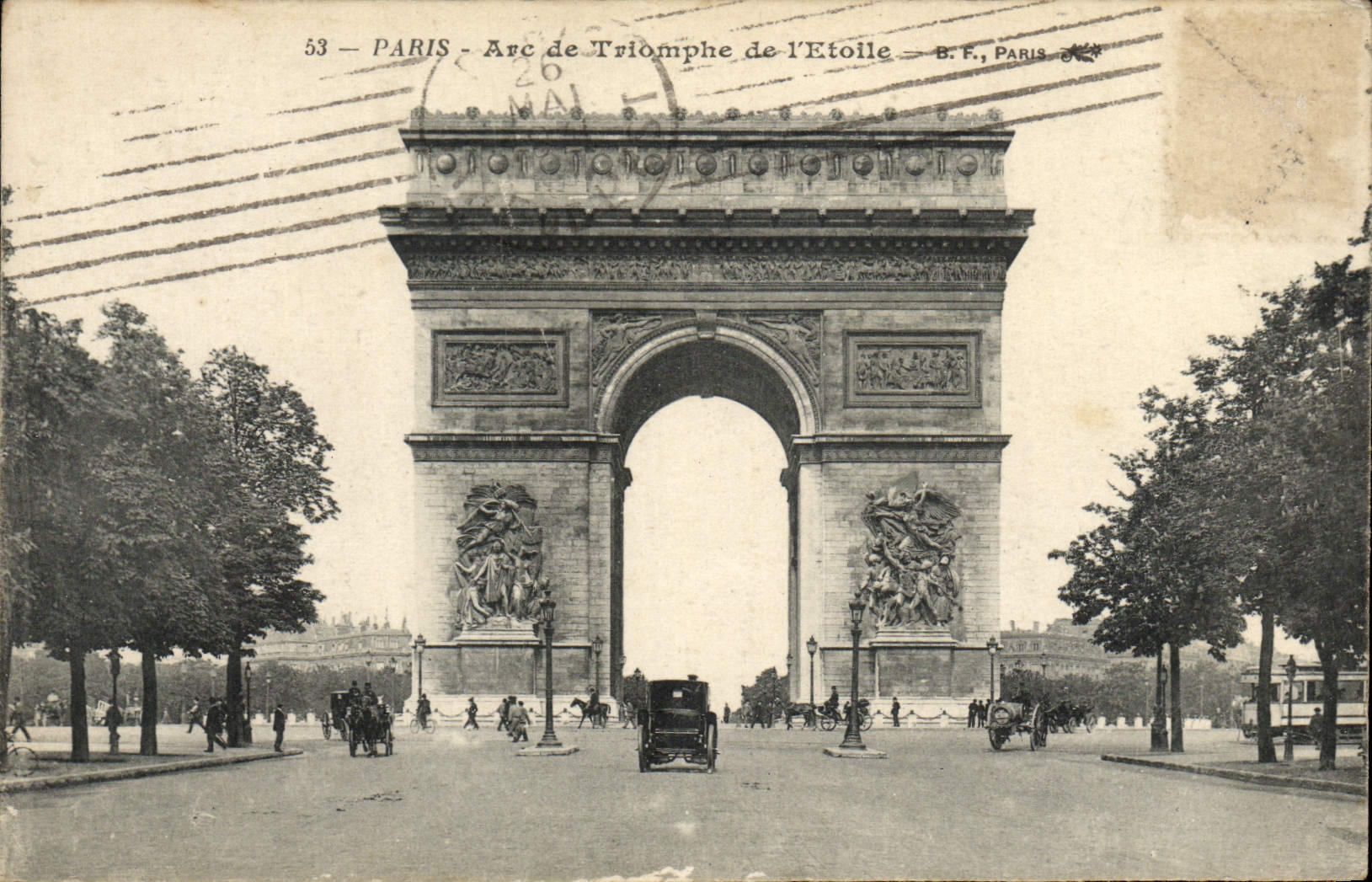 CPA Paris Arc de Triomphe de l'Etoile
