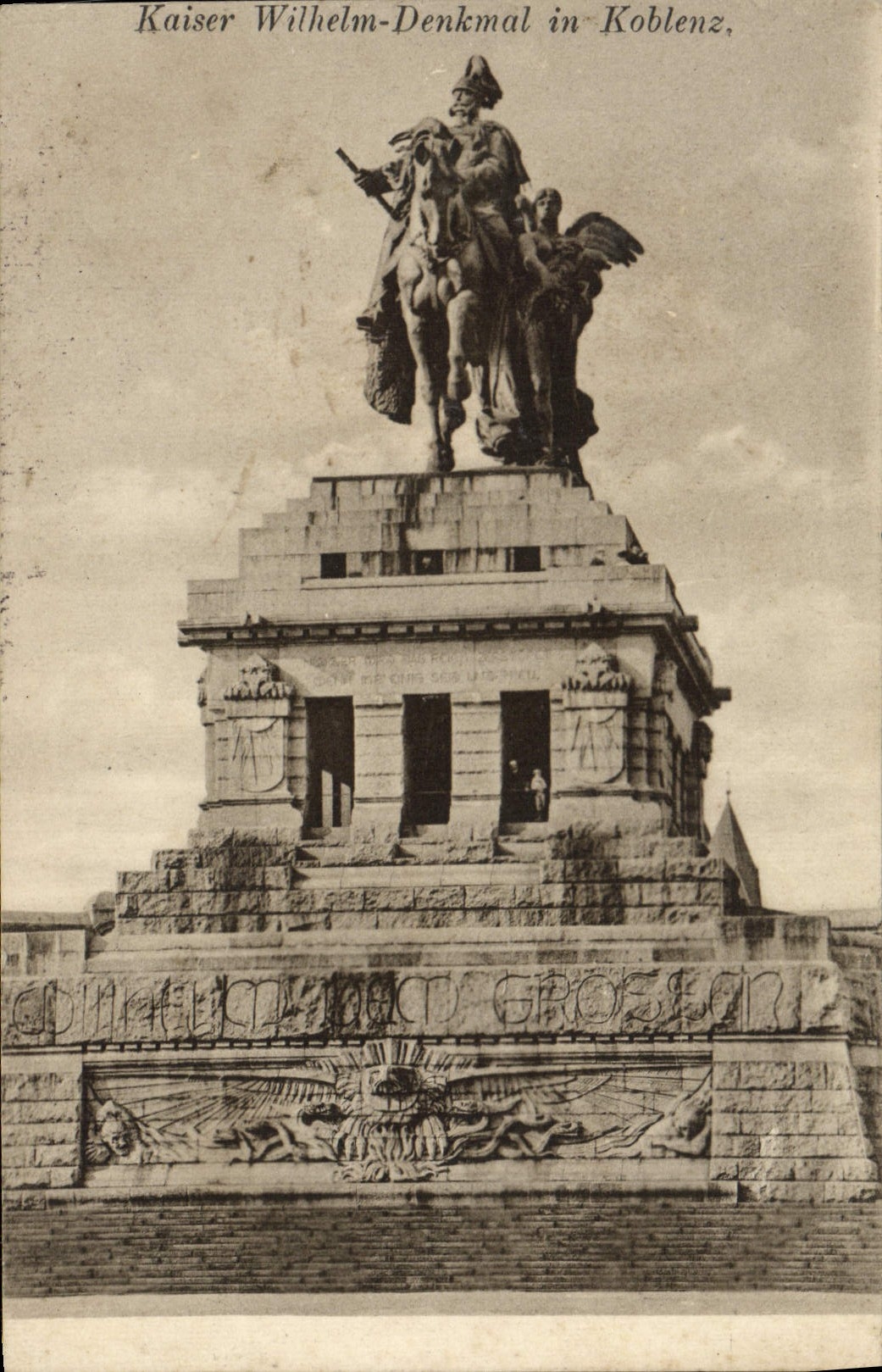 CPA Kaiser Wilhelm Denkmal in Koblenz 