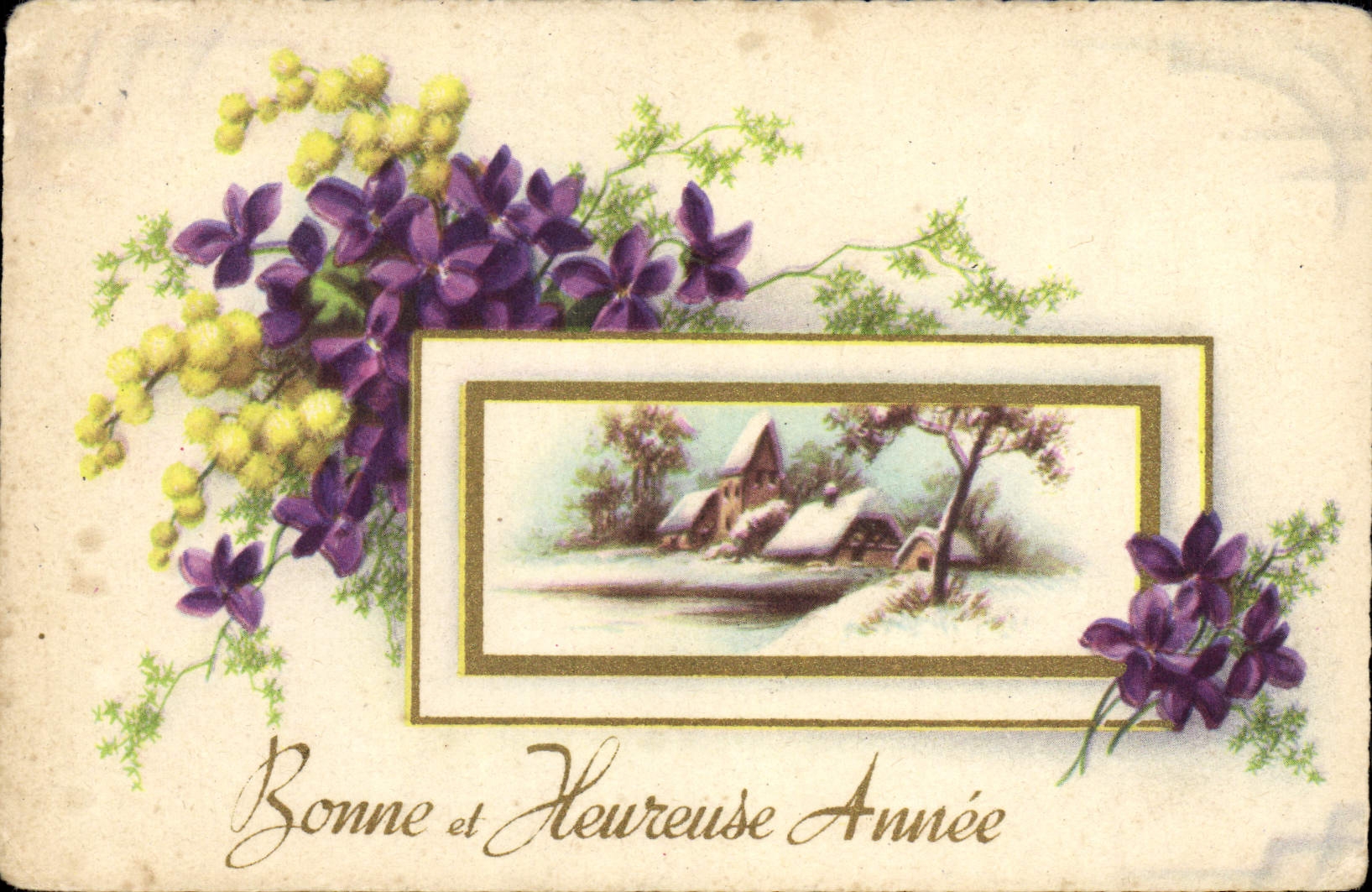 CPA Bonne et Heureuse Annee 