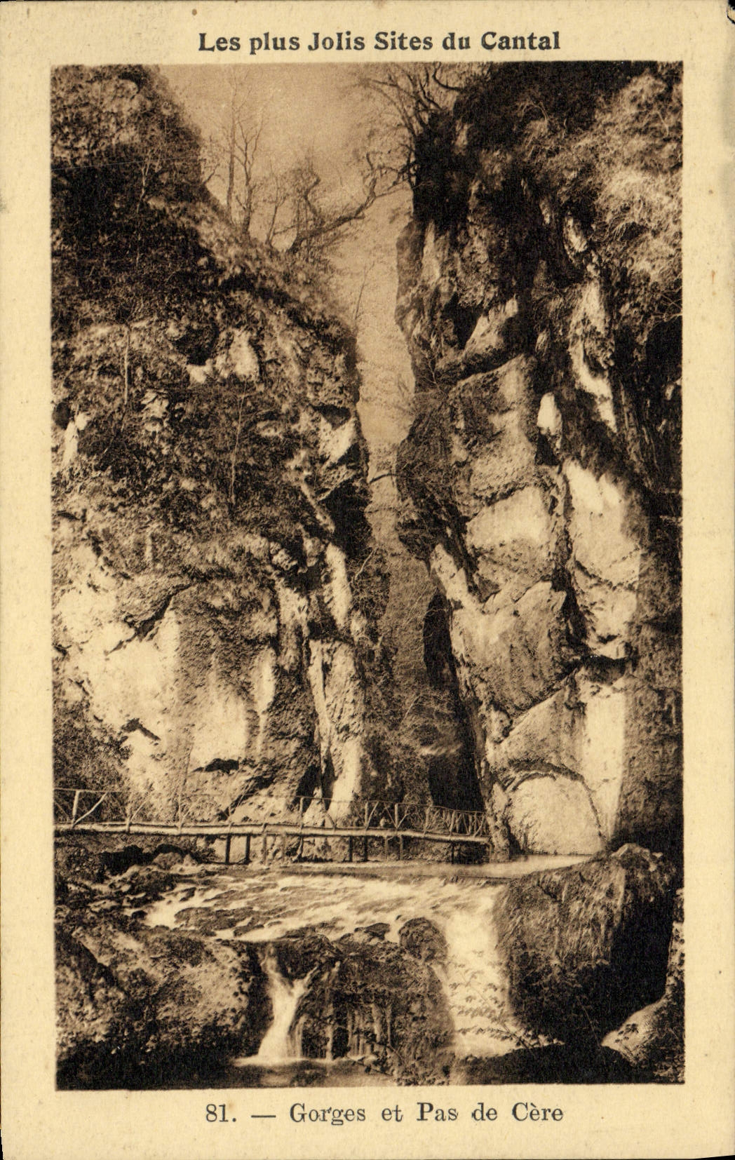 VINTAGE POSTCARD Falls And Not De Cere