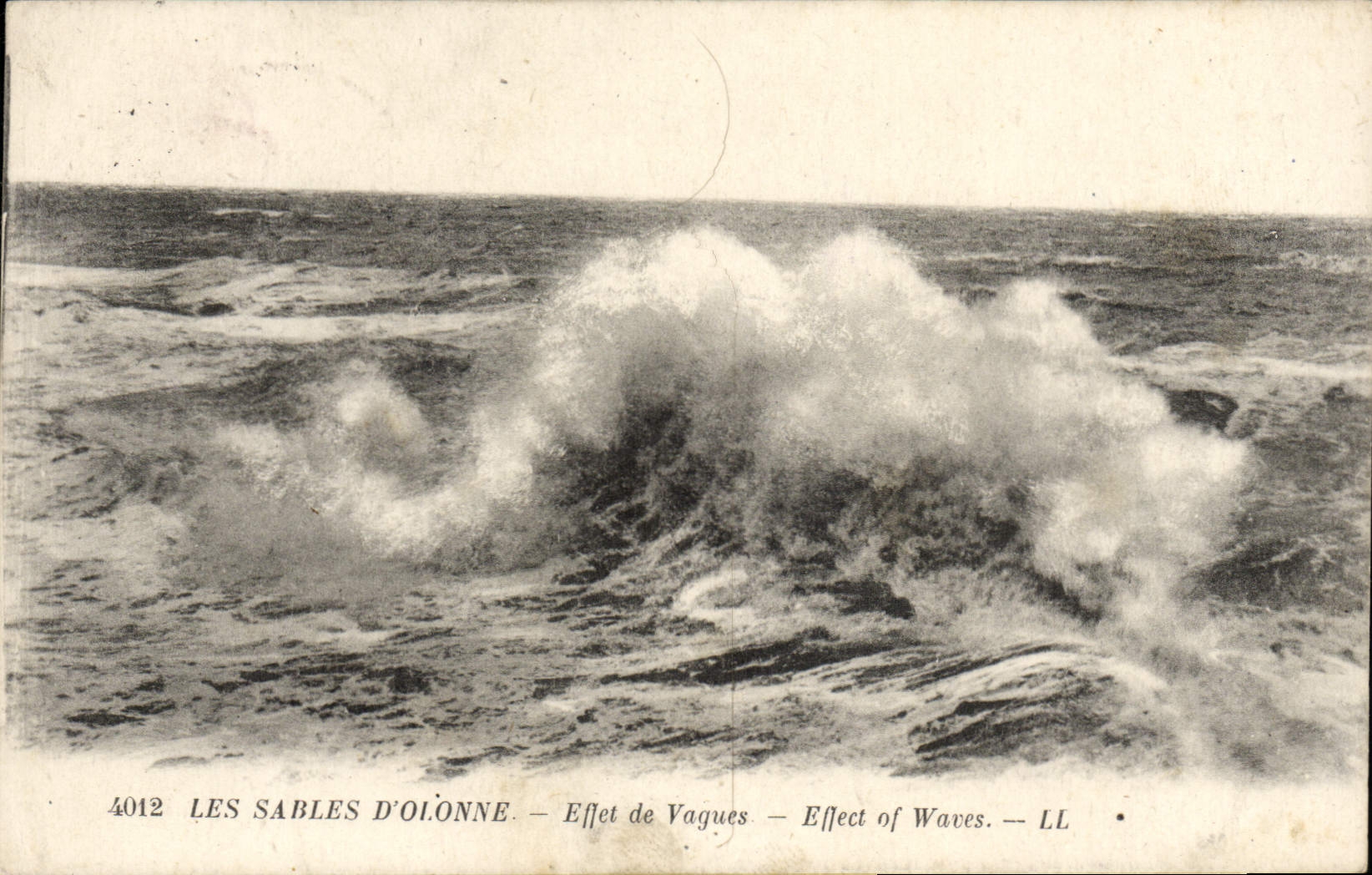 Ondas del efecto de Dolonne de las arenas de la POSTAL de la VENDIMIA