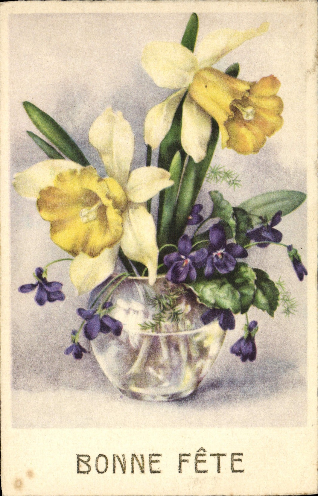 CPA Bonne Fete Fleurs 