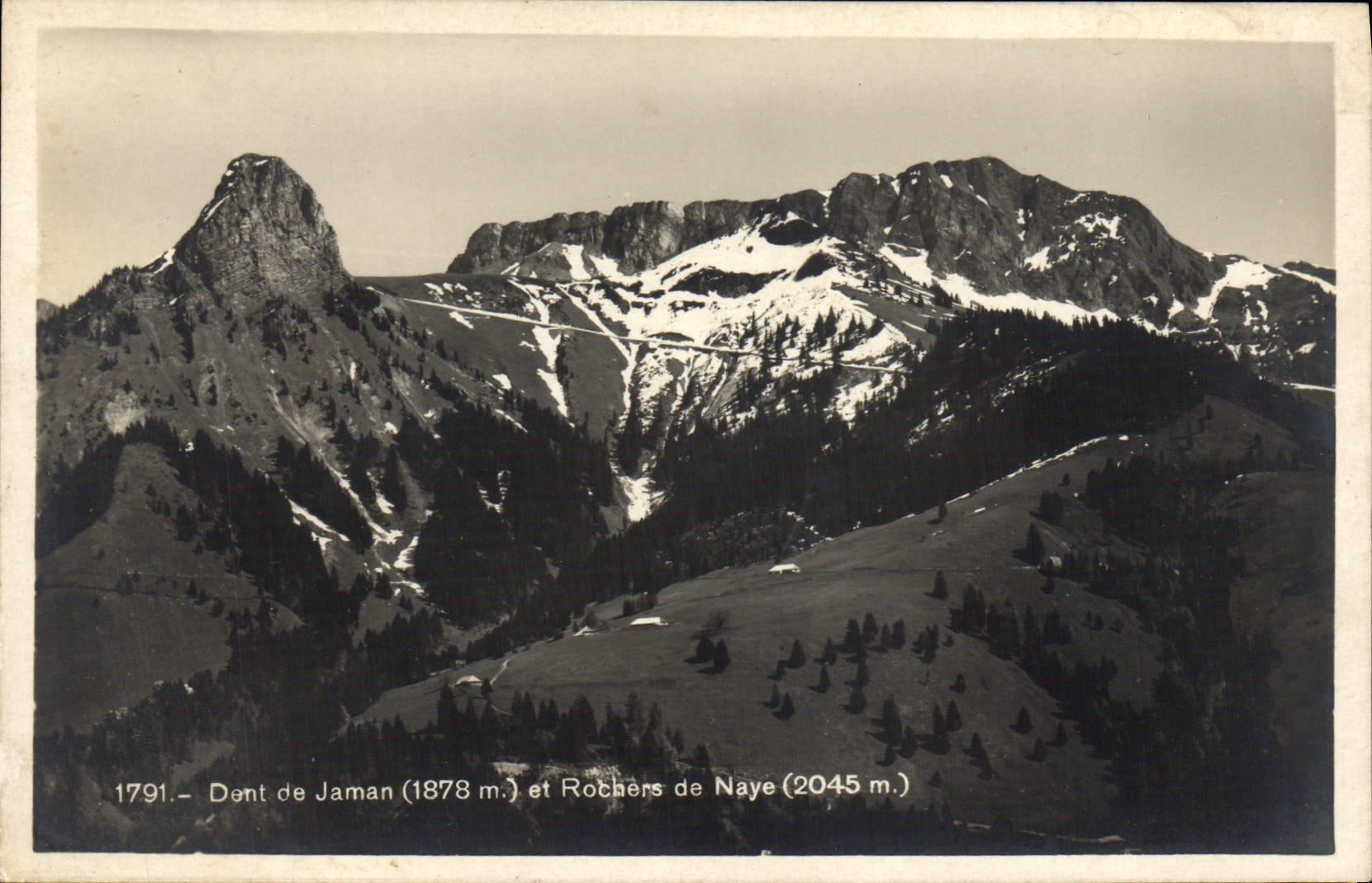 CPA Dent De Jaman Rochers De Naye