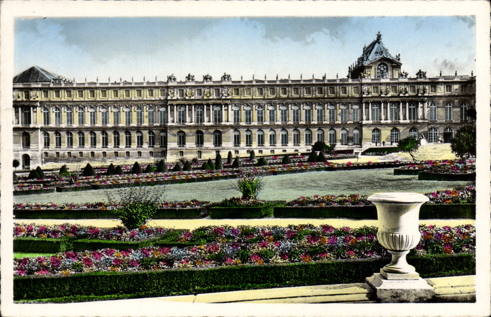 CPM Versailles Le Palais Et Les Parterres
