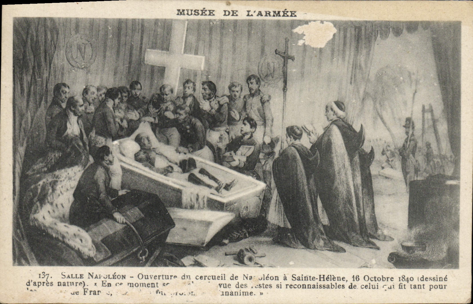 VINTAGE POSTCARD Museum of the army Paris Napoleon Room