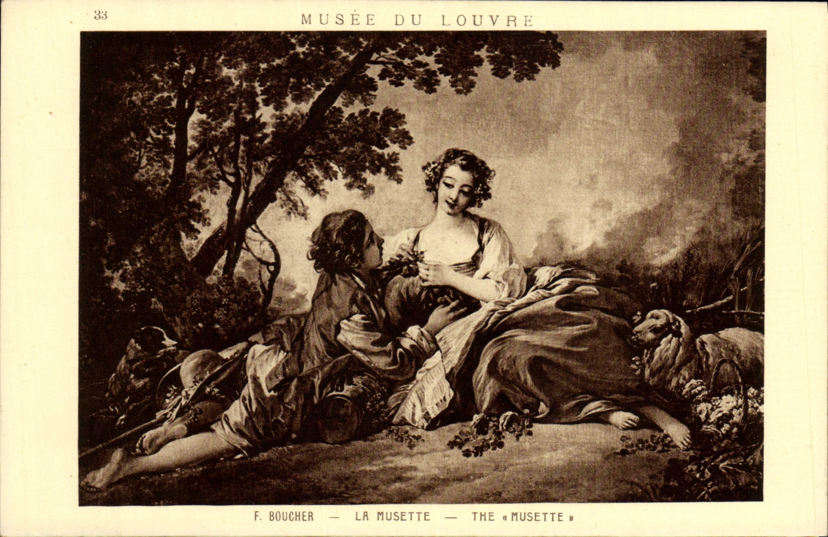 CPA Le Musette Boucher Paris Musee du Louvre