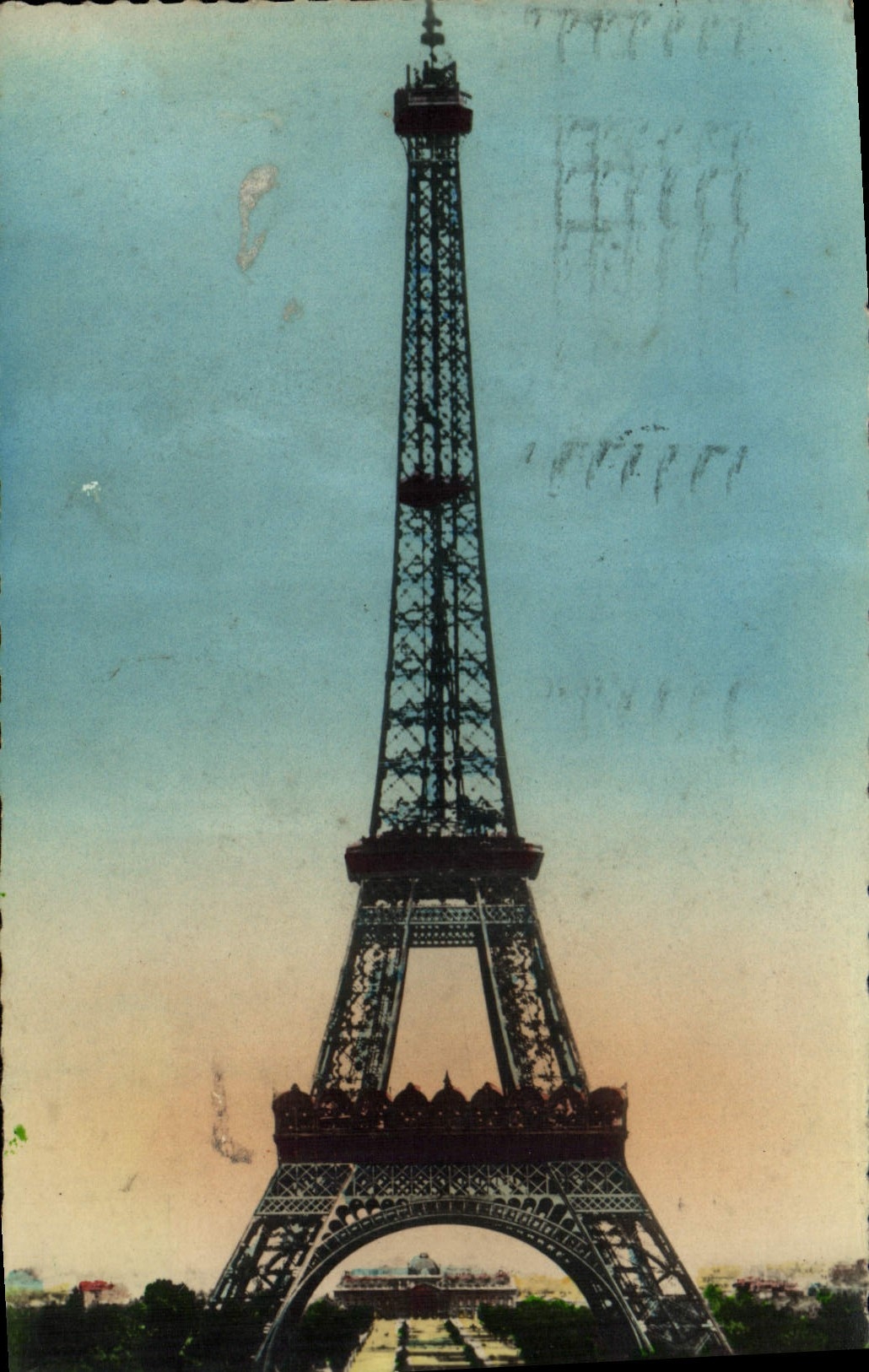 VINTAGE POSTCARD the Eiffel Tower Paris