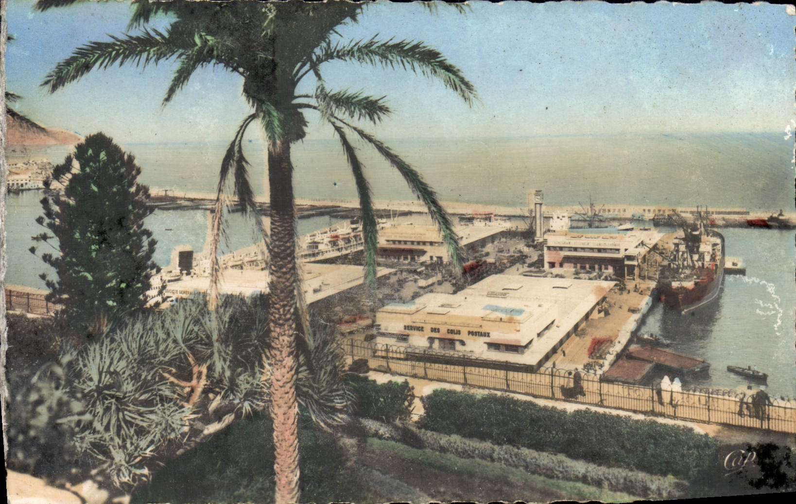 MODERN CARD Oran Train station Maritime Boat