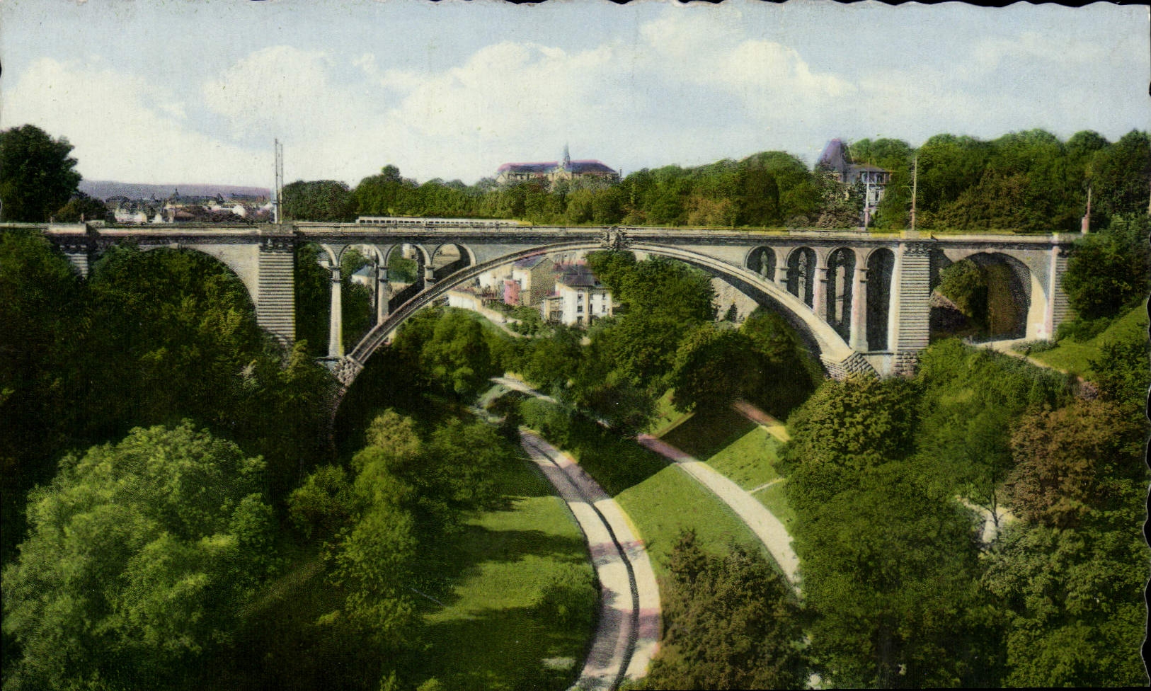 CPA Luxembourg Le Pont Adolphe