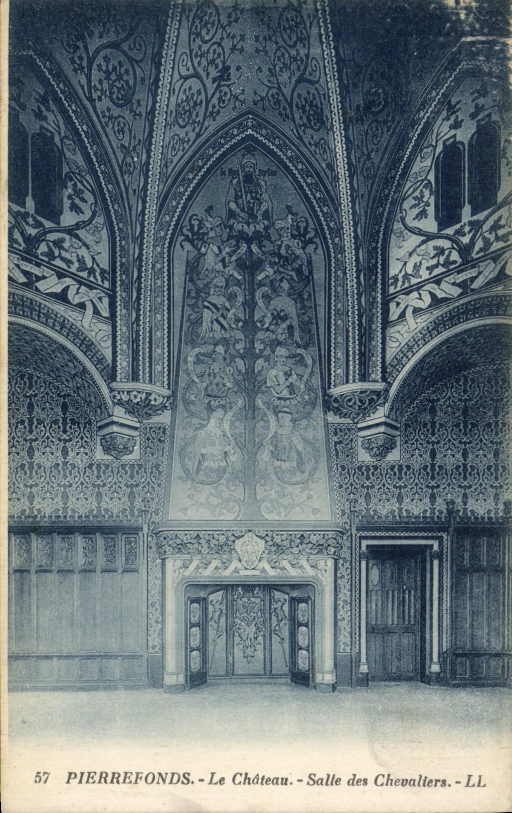 CPA Pierrefonds Le Chateau Salle Des Chevaliers