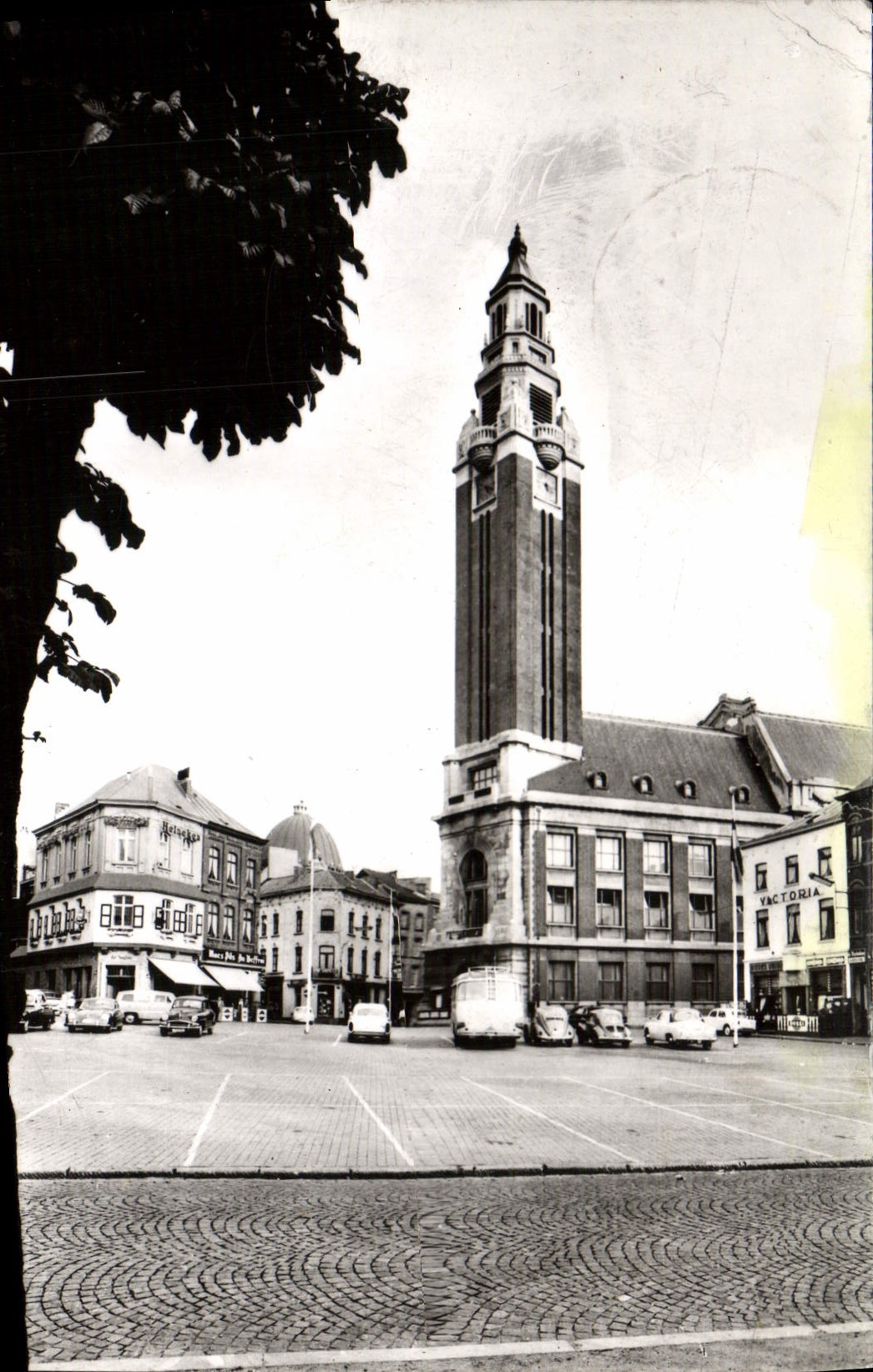 MODERN CARD Charleroi the belfry
