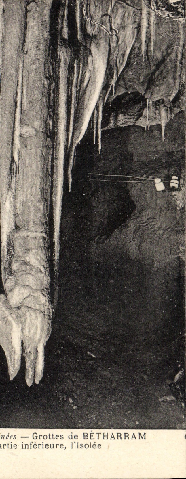 VINTAGE POSTCARD Betharram Caves Lower part the isolee