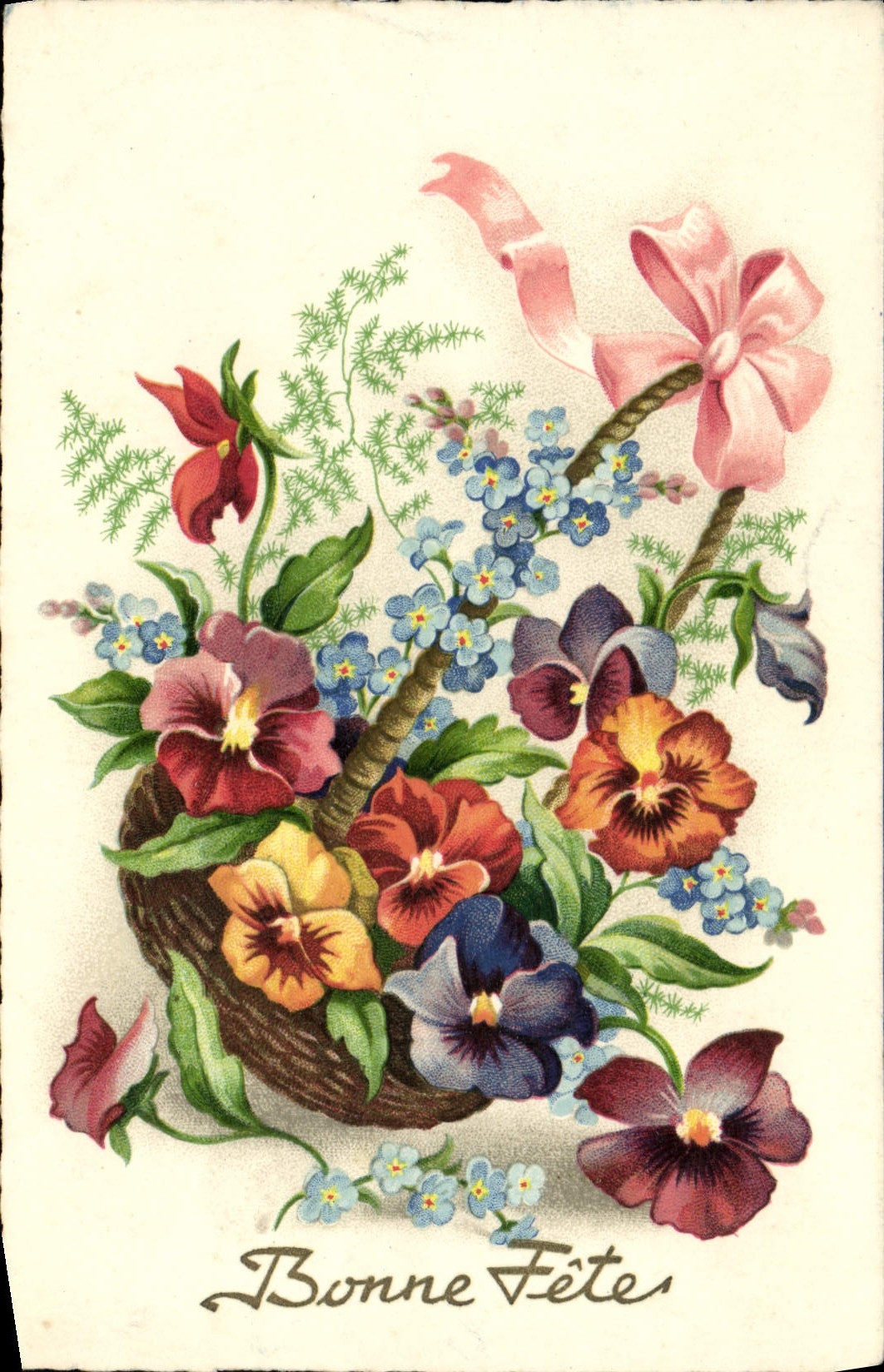 CPA Fantaisie Fleurs