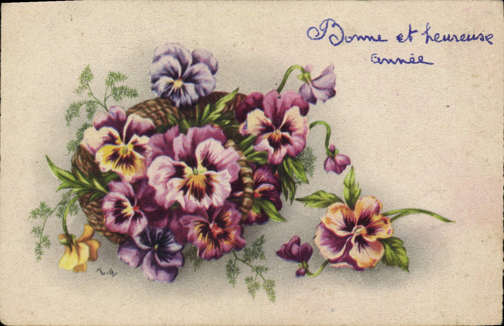 CPA Fantaisie Fleurs