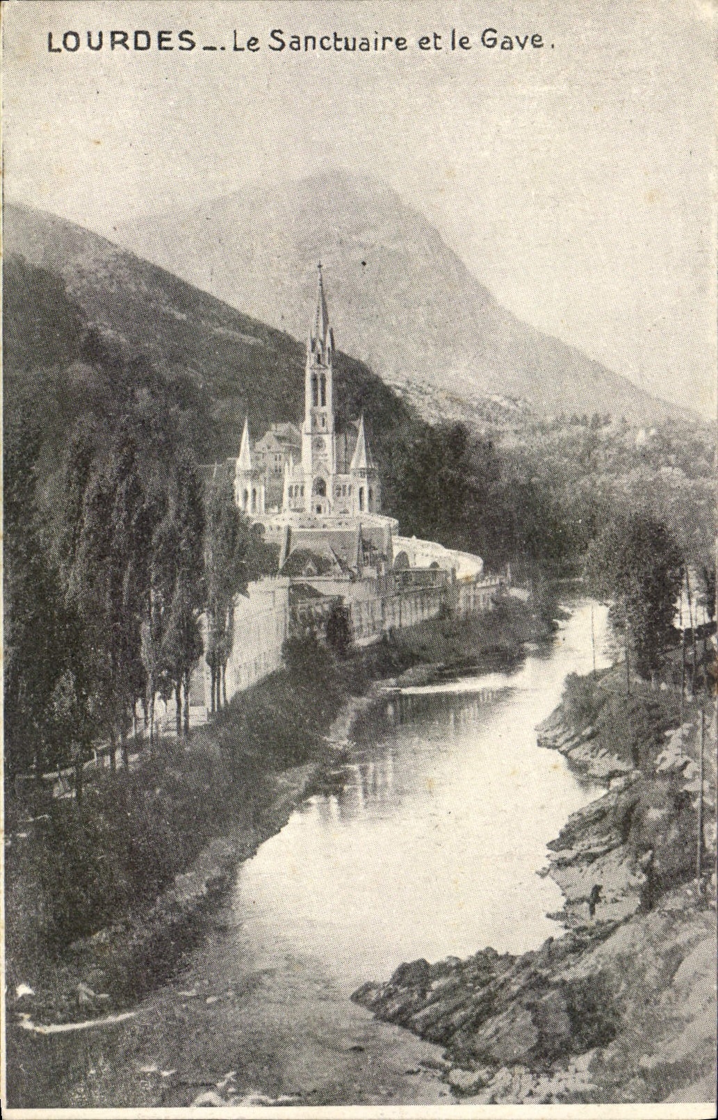 VINTAGE POSTCARD Heavy the Sanctuary and Gave