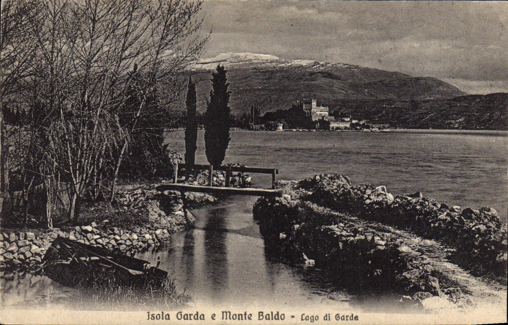 CPA Isola Garda e Monte Baldo lago di Garde