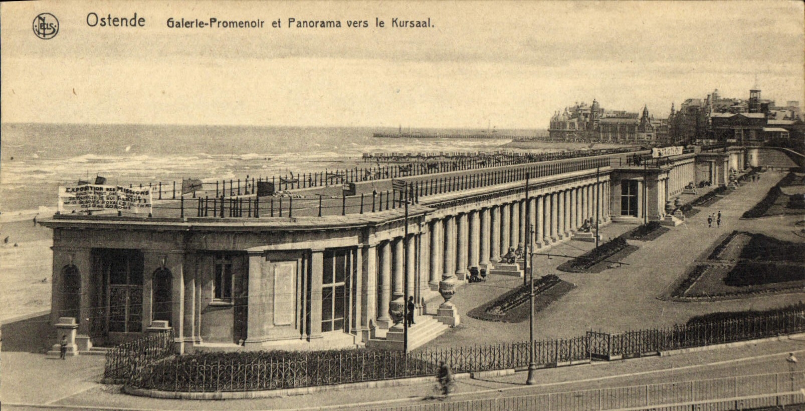CPA Ostende Galerie Promenoir et Panorama Vers le Kursaal