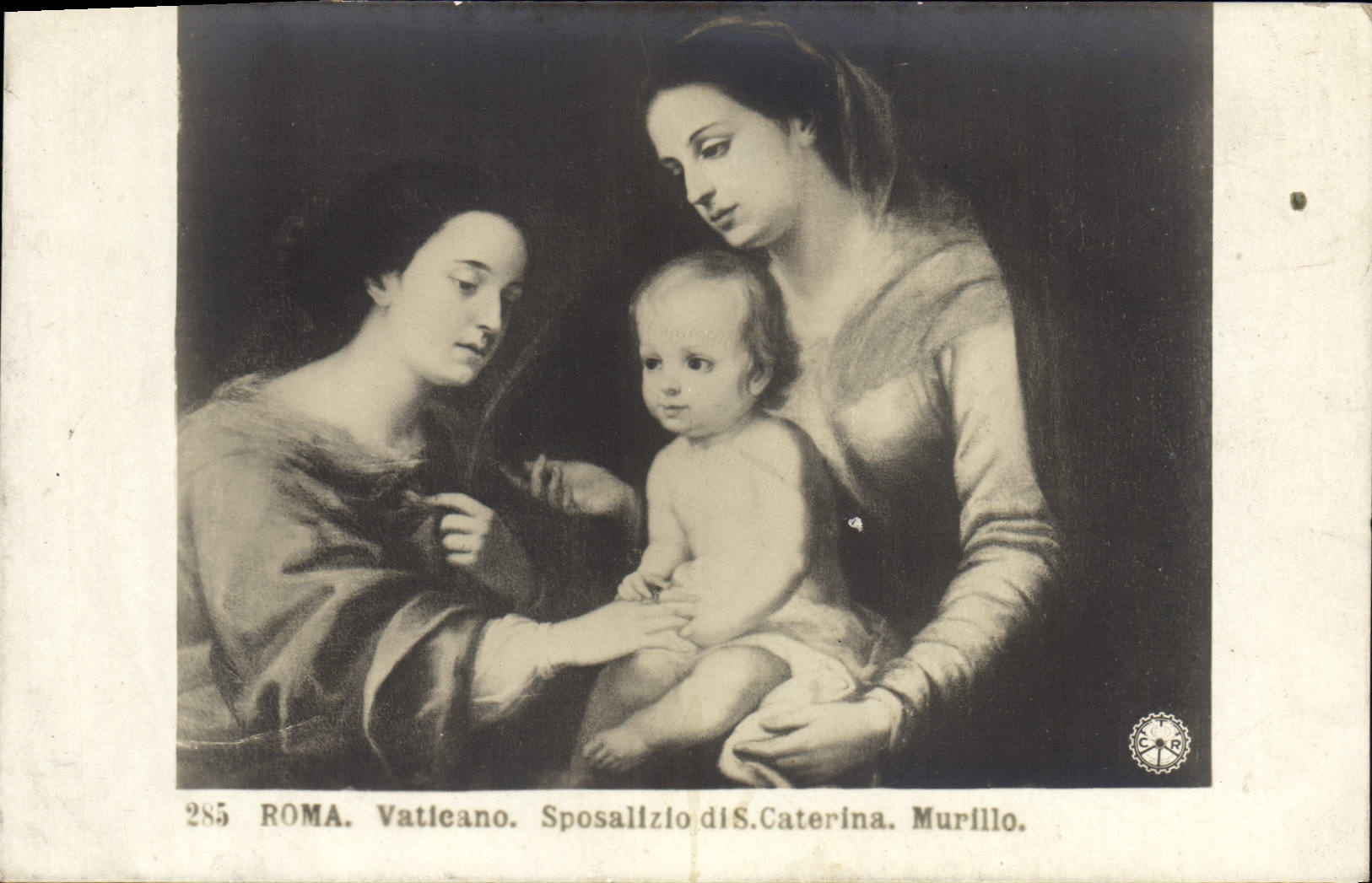 VINTAGE POSTCARD Roma Vaticano Murillo