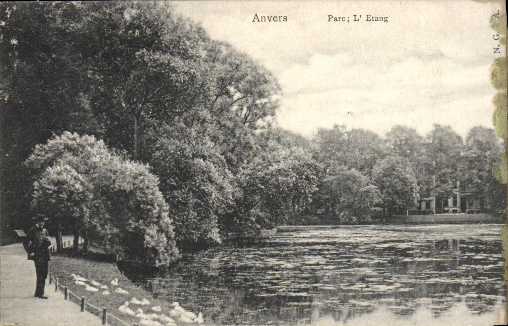 Parque de Amberes de la POSTAL de la VENDIMIA la charca