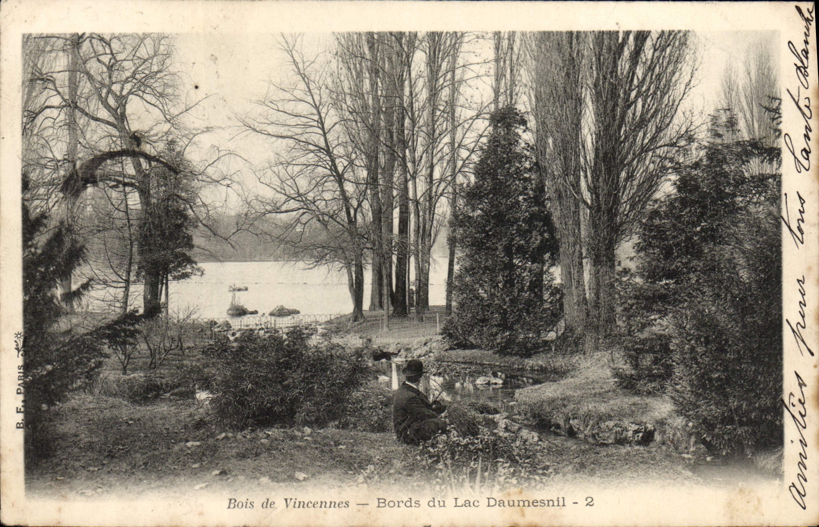 CPA Bois De Vincennes Bords du Lac Daumesnil