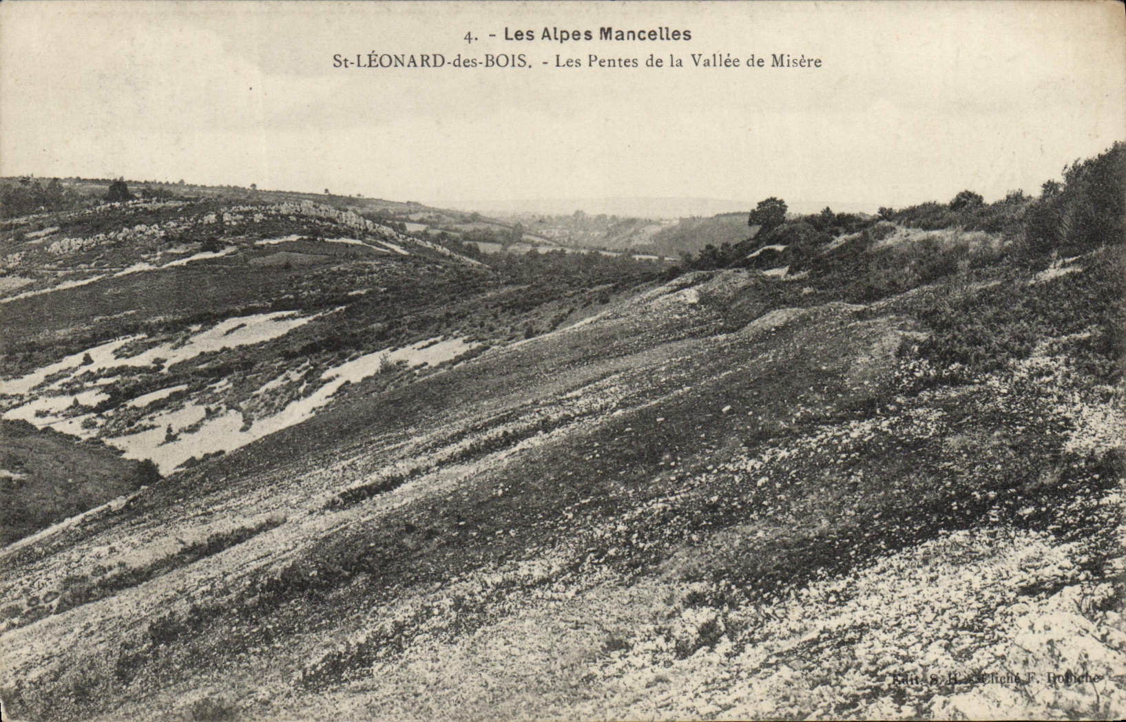VINTAGE POSTCARD St Leonard Of Wood Slopes Of the Valley of Misery