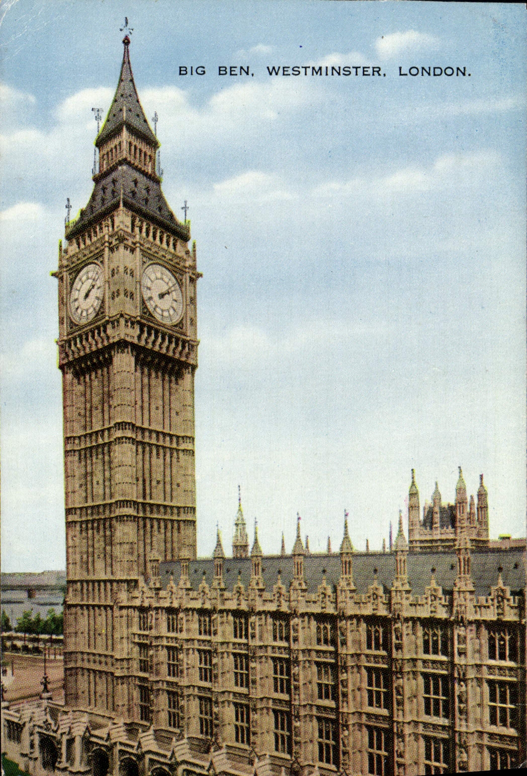 POSTAL MODERNA Ben grande Westminster Londres
