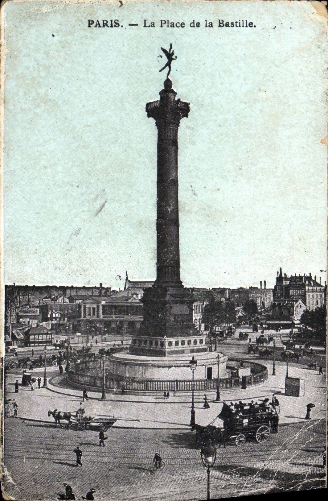 CPA Paris La Place de la Bastille