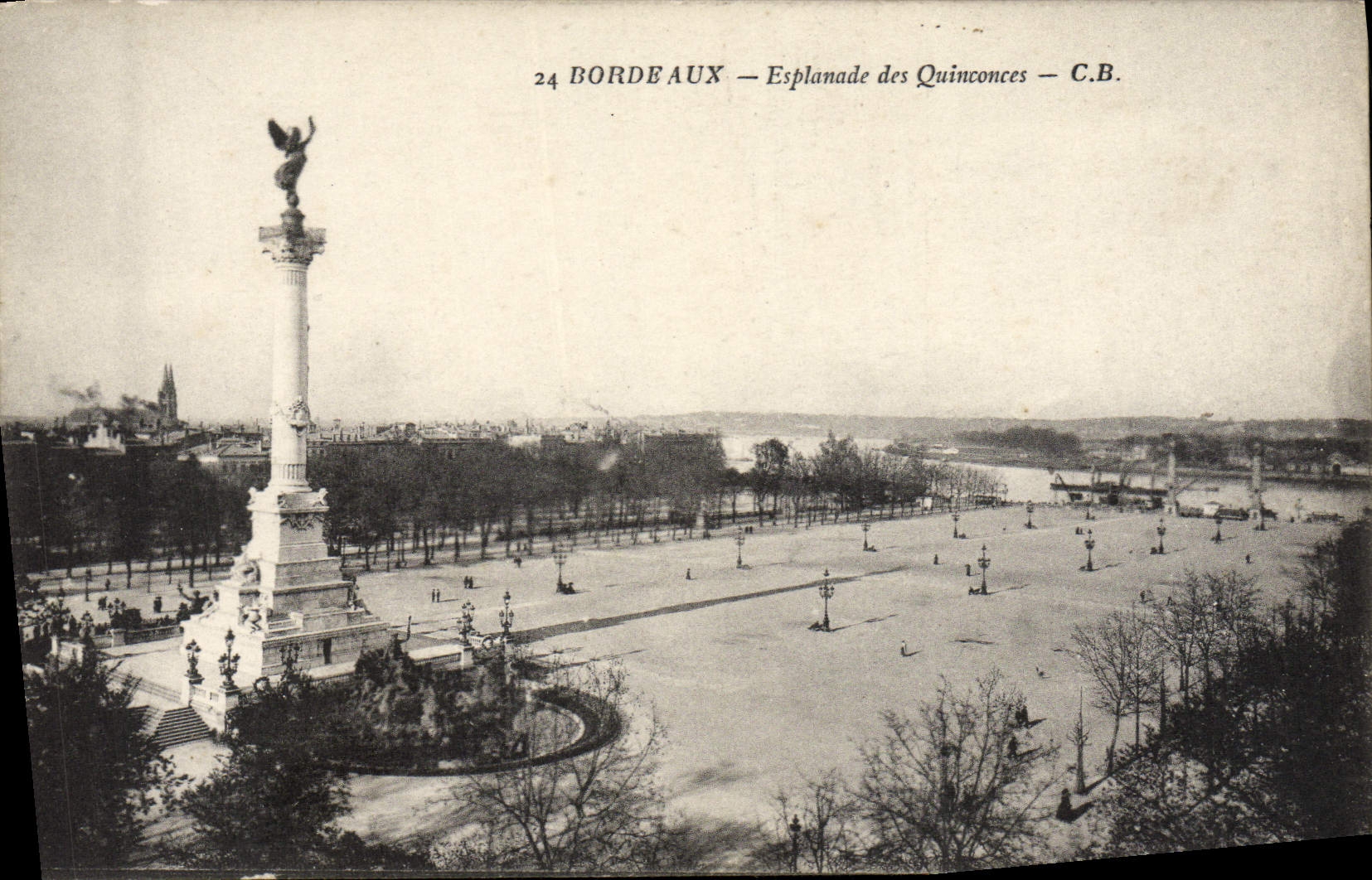 CPA Bordeaux Esplanade Des Quinconces