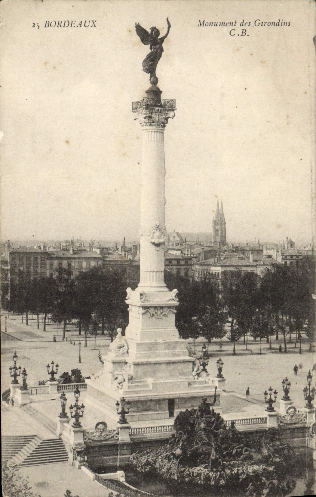 CPA Bordeaux Monument des Grondins