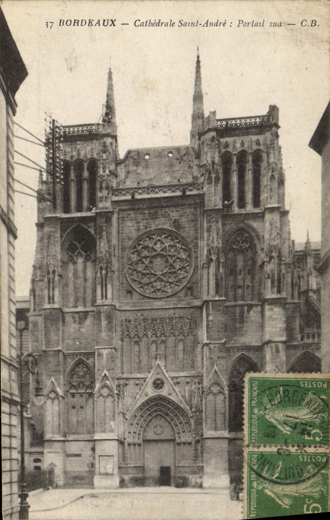 CPA Bordeaux Cathedrale Saint Andre Portail Sud