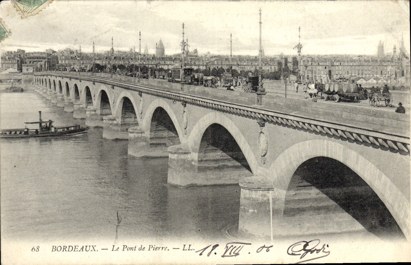 CPA Bordeaux Le Pont de Pierre