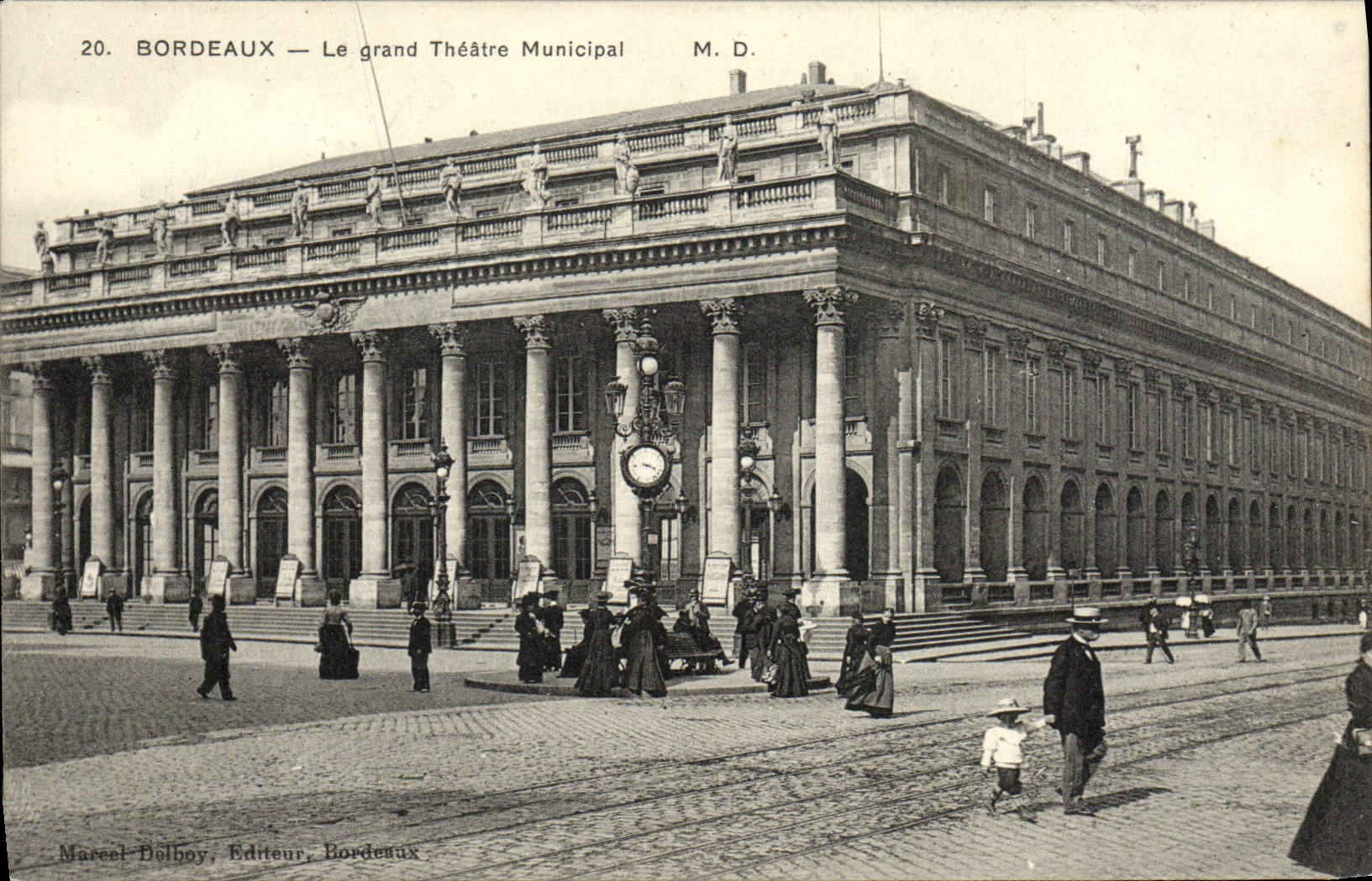 CPA Bordeaux Le Grand Theatre Municipal
