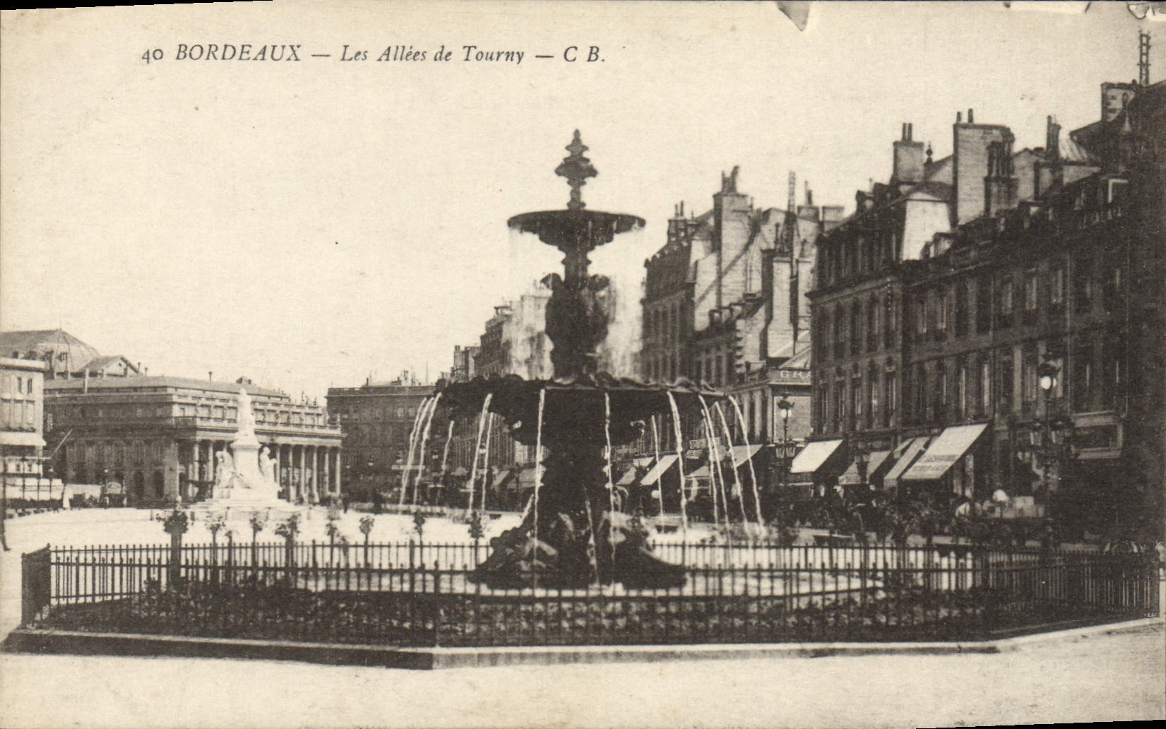CPA Bordeaux Les Allees de Tourny