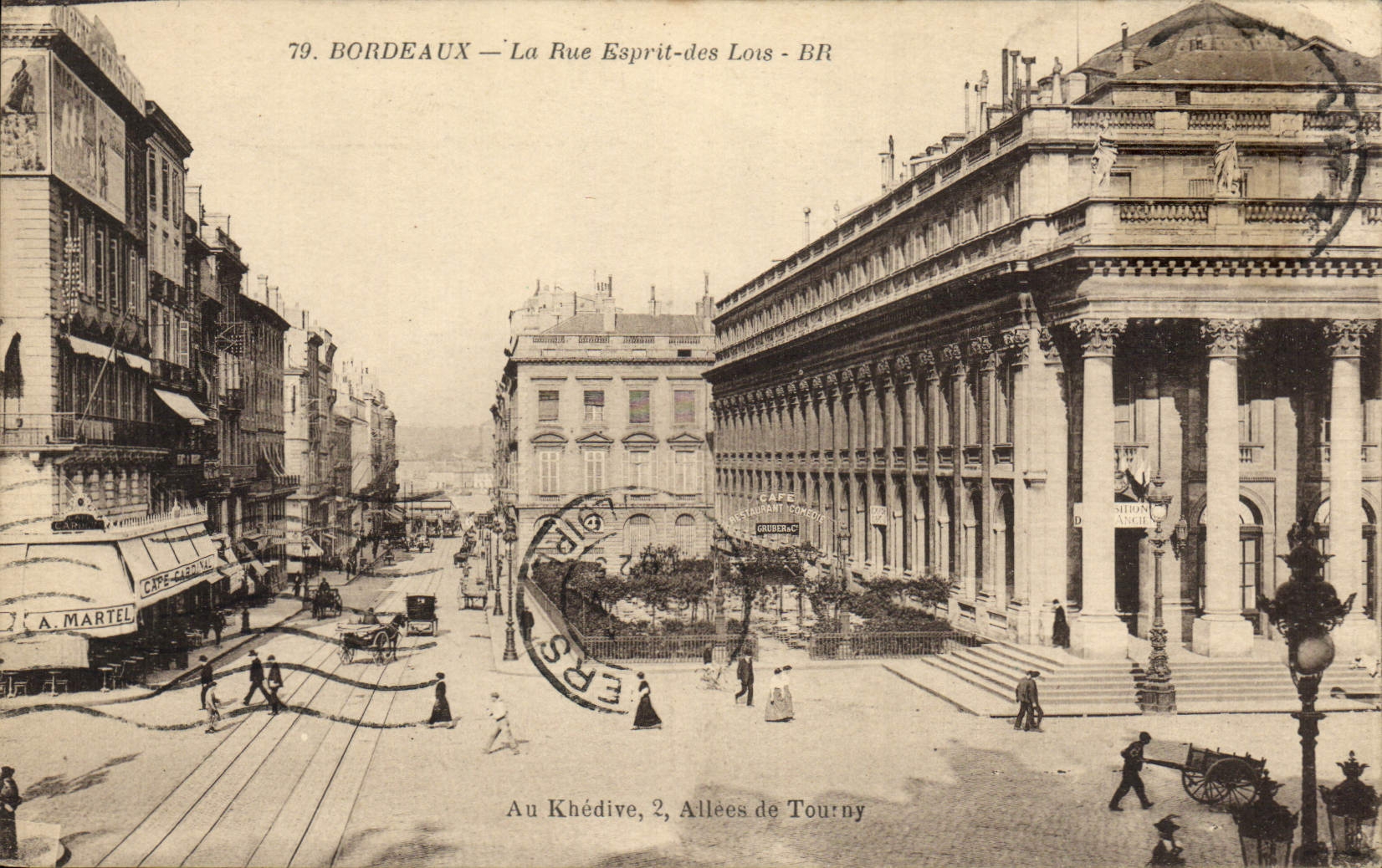 CPA Bordeaux La Rue Esprit des Lois