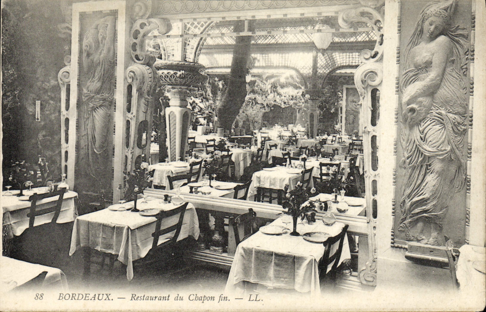 CPA Bordeaux Restaurant du Chapon Fin