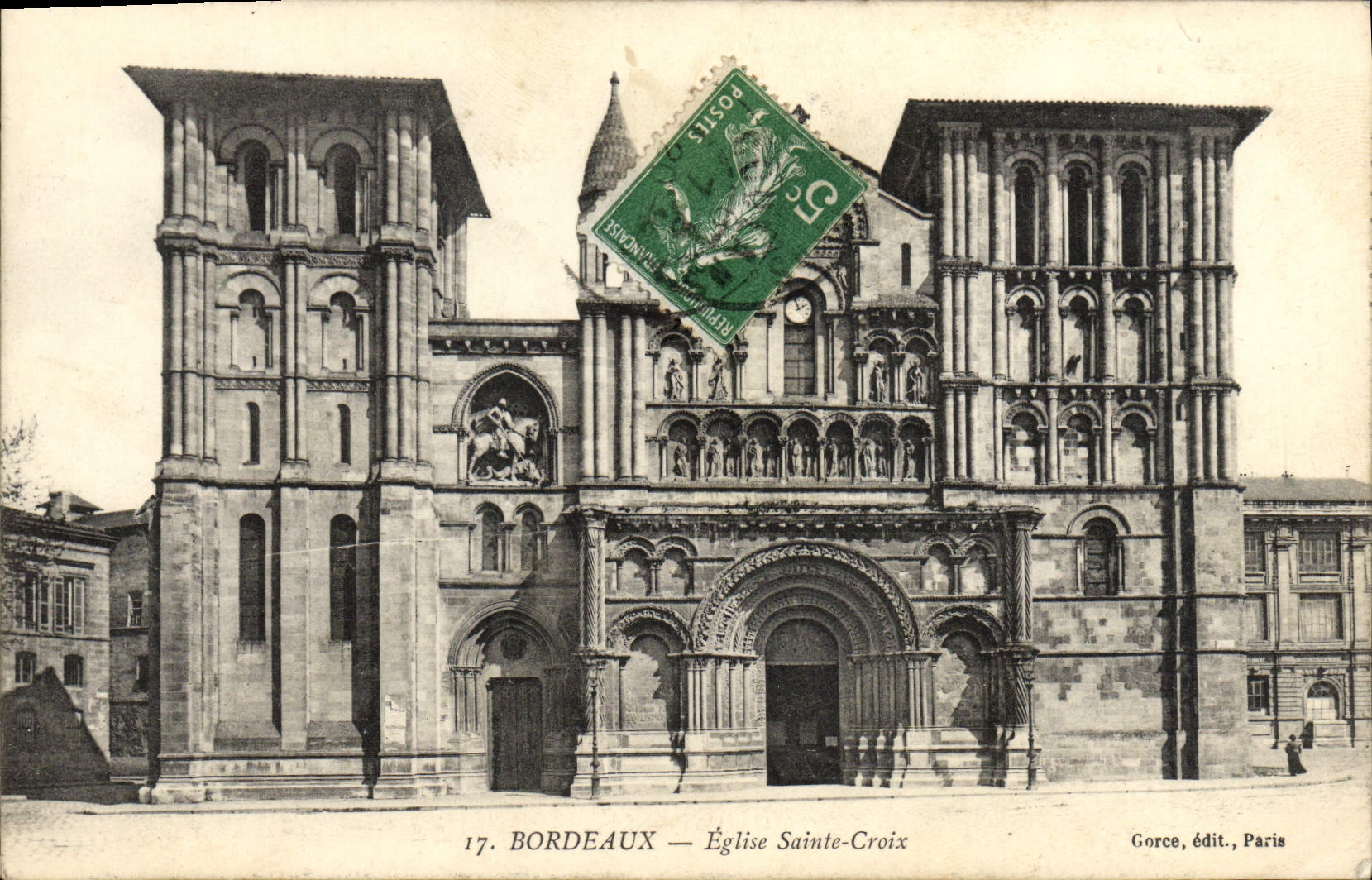 CPA Bordeaux Eglise Sainte Croix
