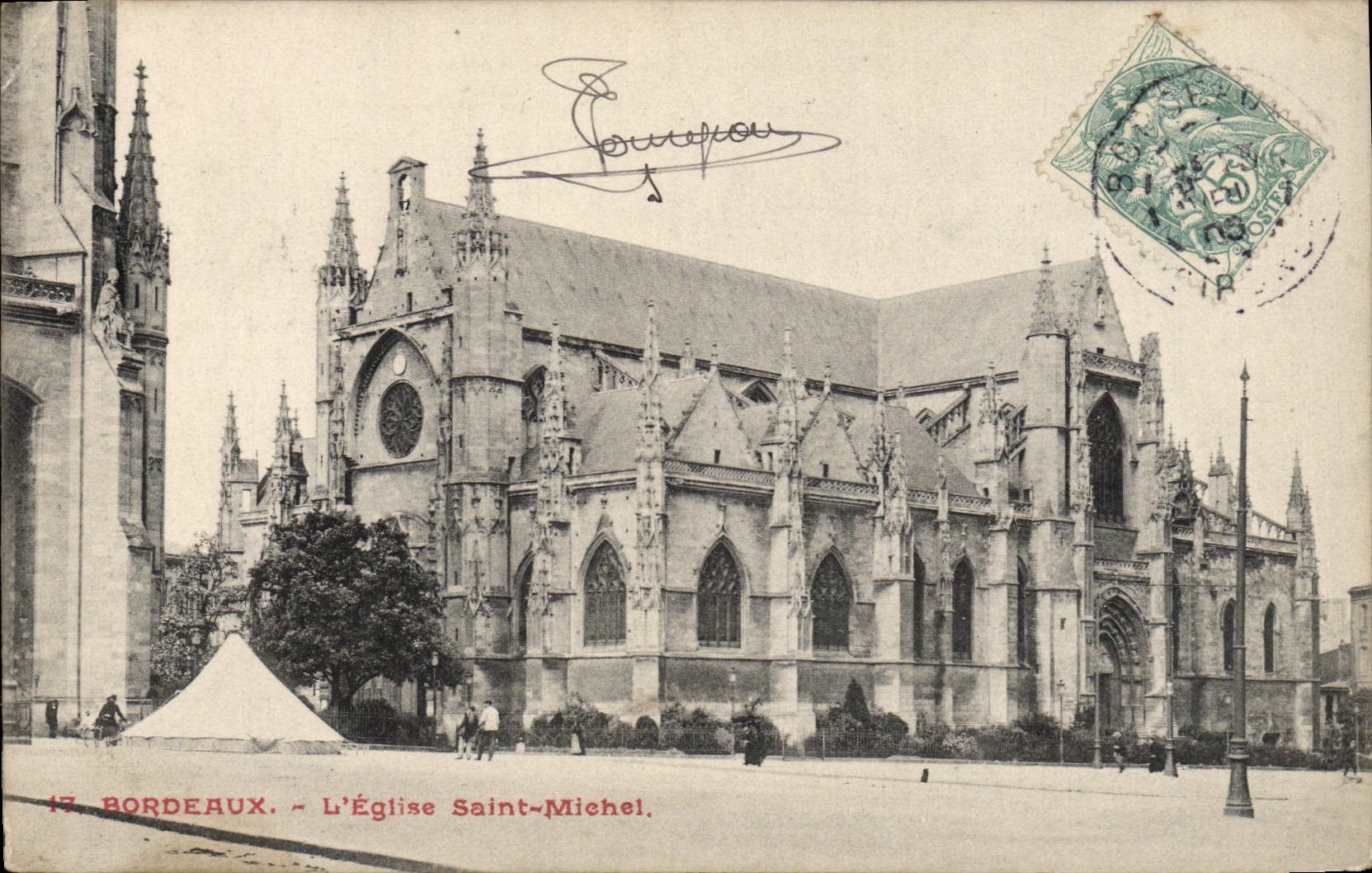 CPA Bordeaux L'Eglise Saint Michel