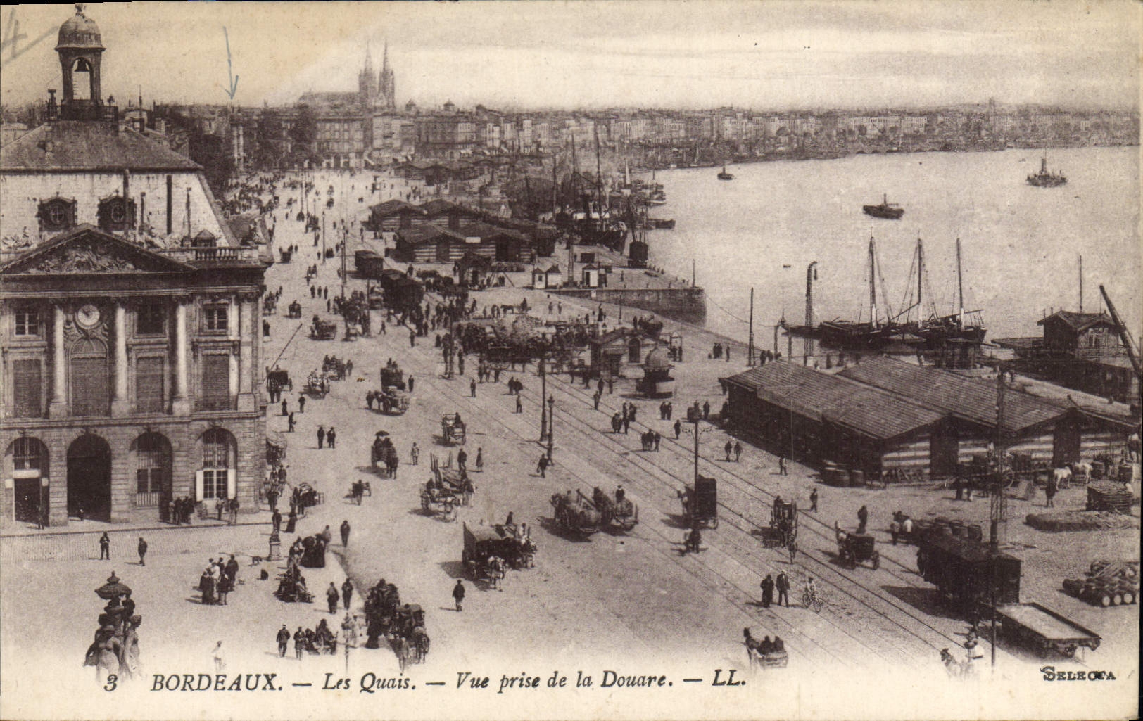 CPA Bordeaux Les Quais Vue Prise de la Douare