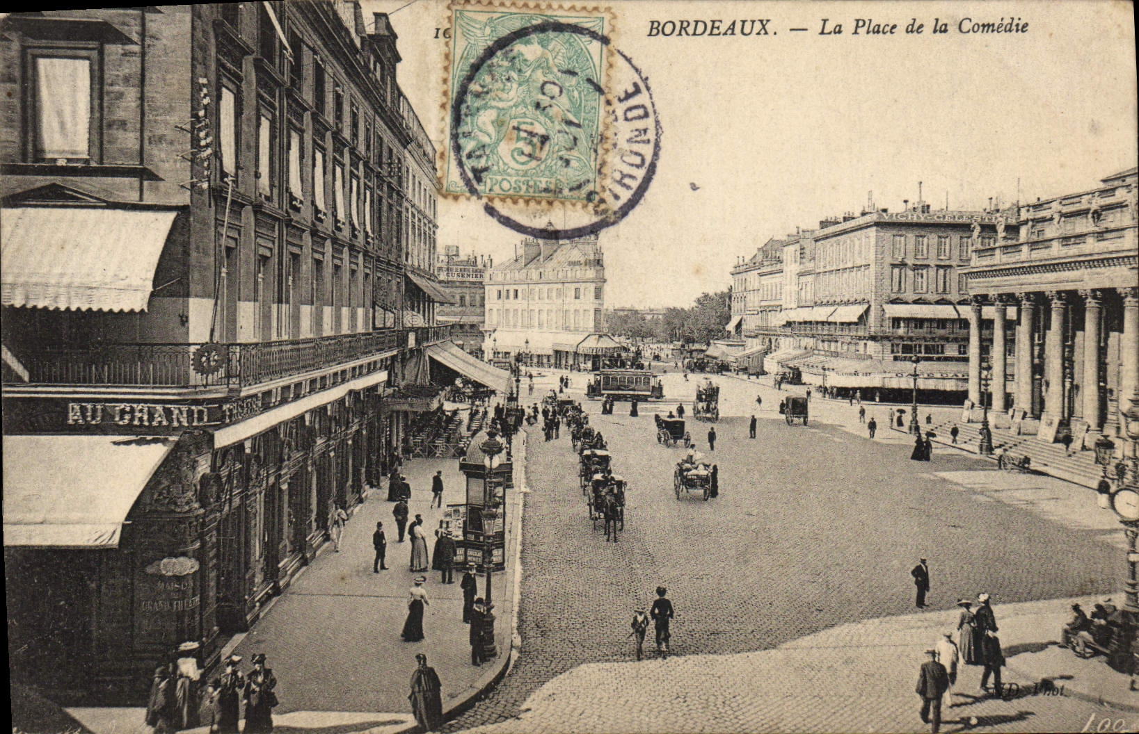 CPA Bordeaux La Place de la Comedie