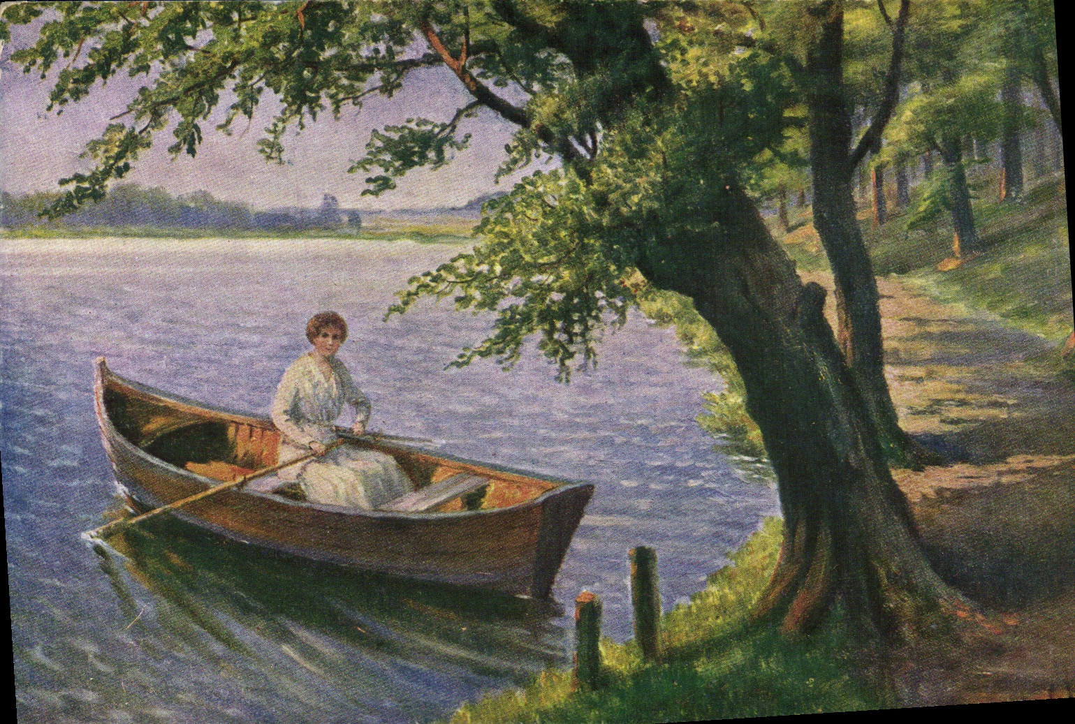 VINTAGE POSTCARD C Krebs Im Abendsonnenschein