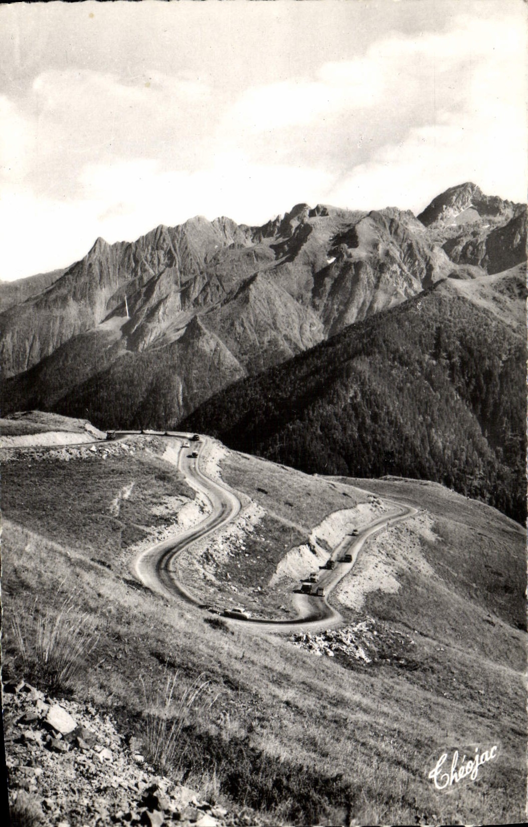 MODERN CARD Luchon the Queen of the Pyrenees Laces of the road of Superbagneres and Massif of Venasque