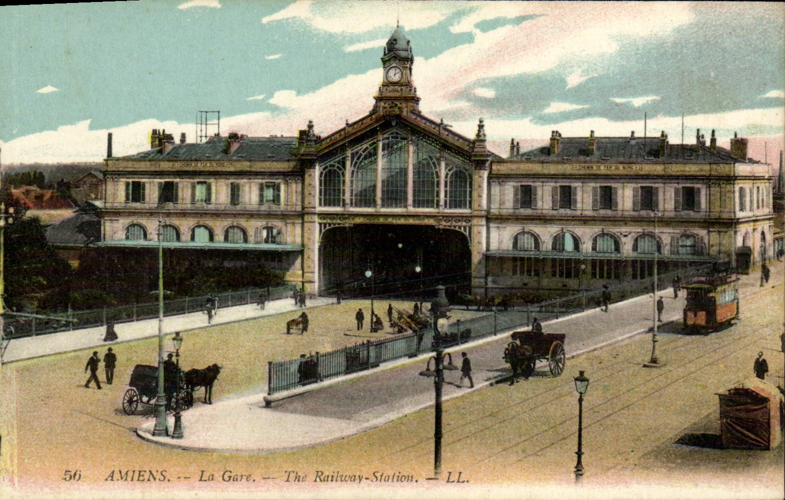 CPA Amiens La Gare 