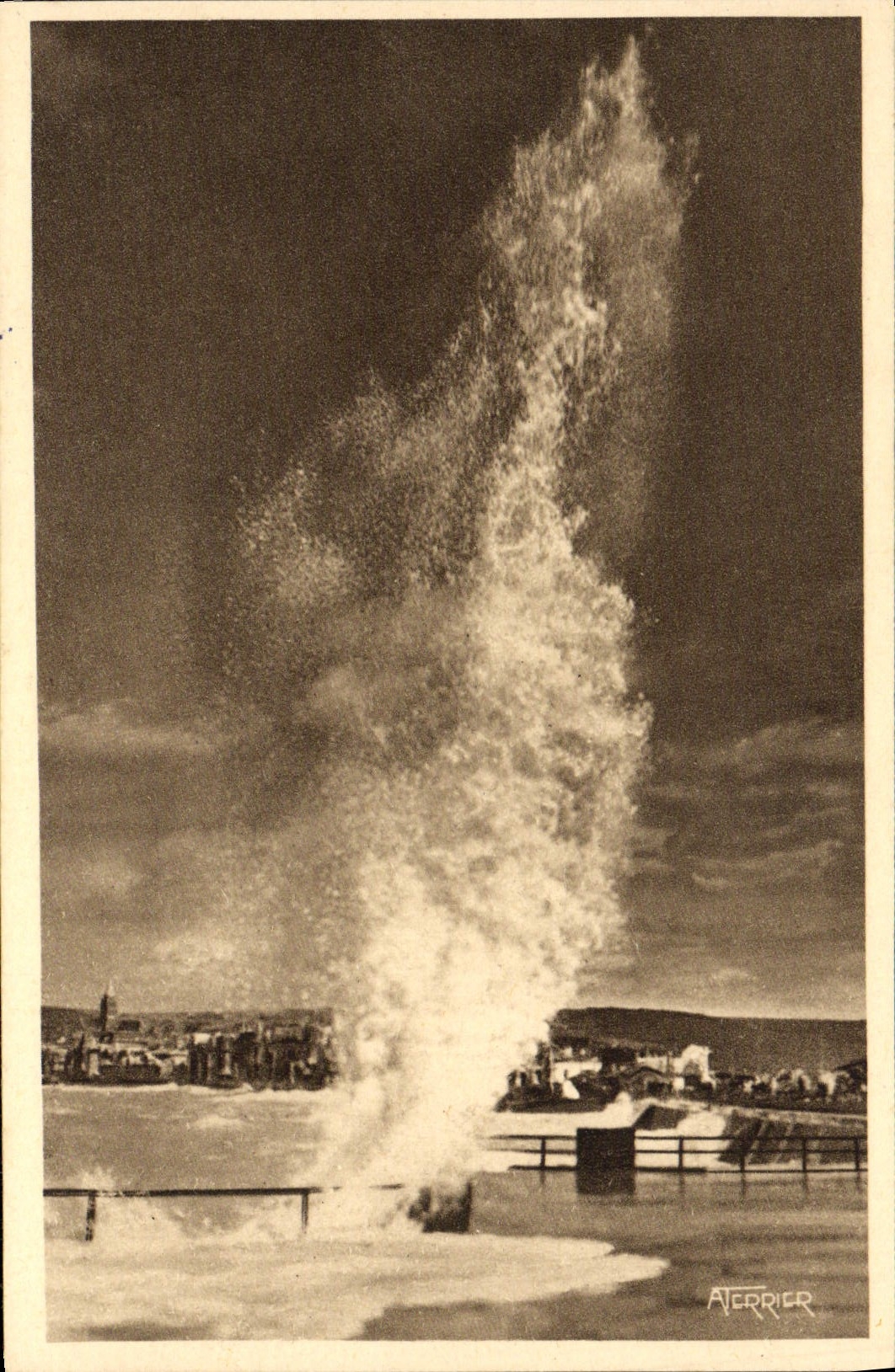 VINTAGE POSTCARD Vague in sheaf