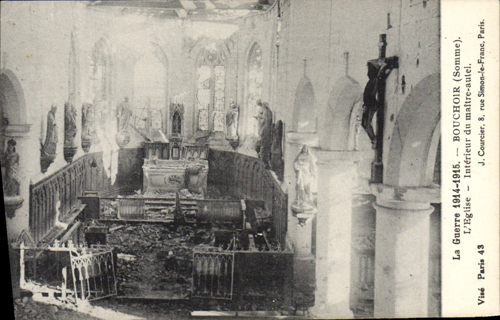 POSTAL de la VENDIMIA la puerta del hierro de la guerra el interior de la iglesia del puente principal del horno de Militaria