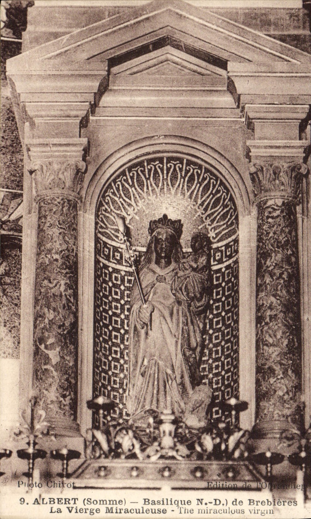 CPA Albert Basilique ND de Brebieres La Vierge Miraculeuse