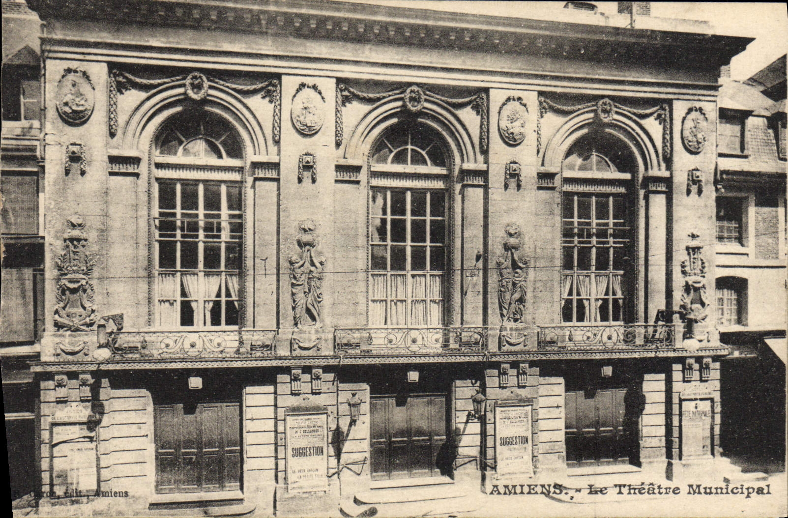 CPA Amiens La Theatre Municipal 