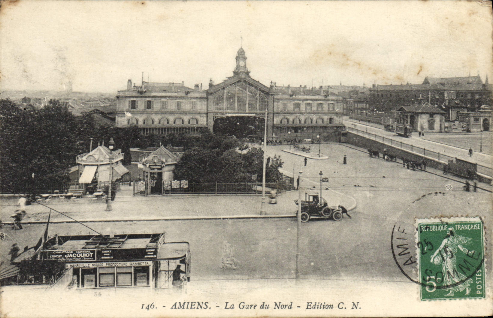 CPA Amiens La Gare du Nord 