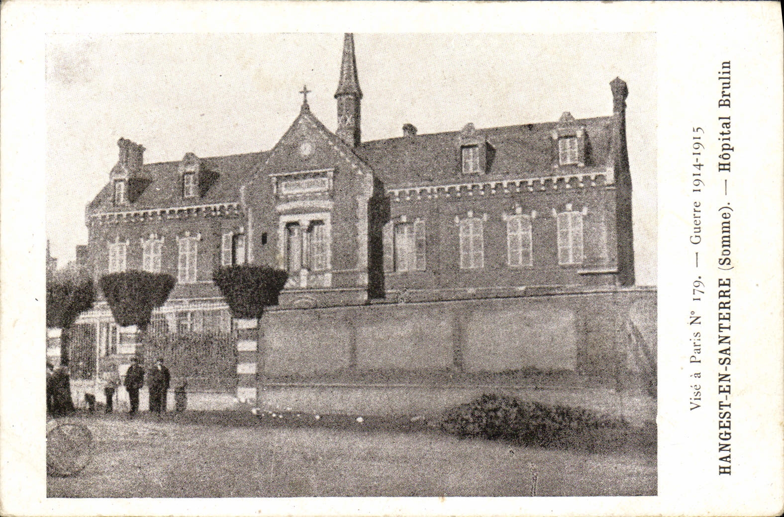 VINTAGE POSTCARD Hangest in Santerre Brulin Hospital
