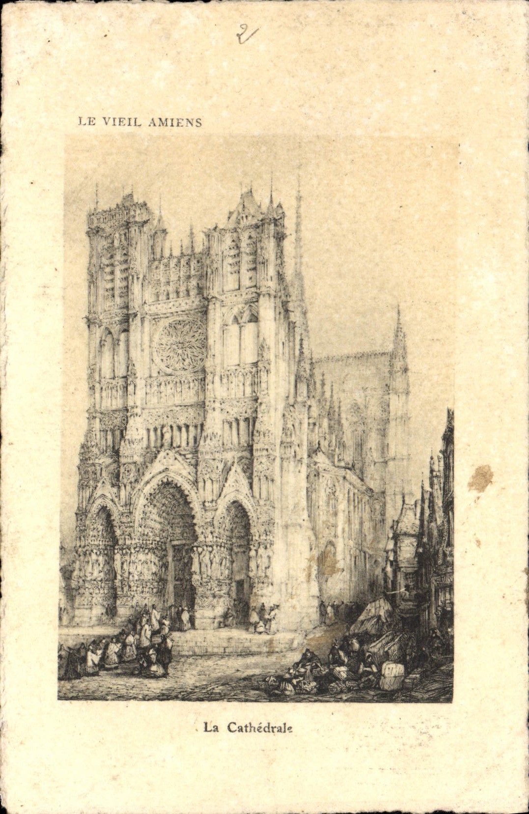 CPA La Vieil Amiens La Cathedrale 